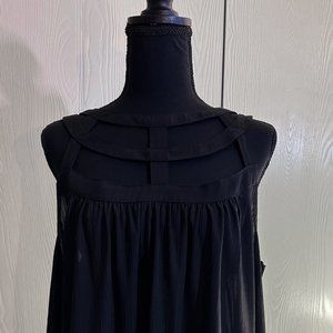 Torrid Black Flowy Top with Cutouts